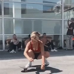 Girl on a skateboard (17 gifs) 12