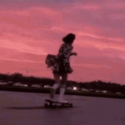Girl on a skateboard (17 gifs) 0