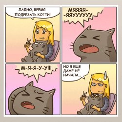 Смешные комиксы про кошек и котов 9