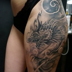 Девушки с татуировкой дракона (32шт) 2