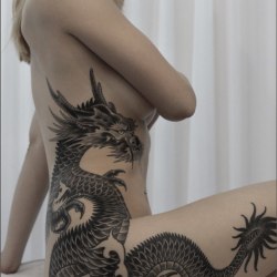 Девушки с татуировкой дракона (32шт) 7