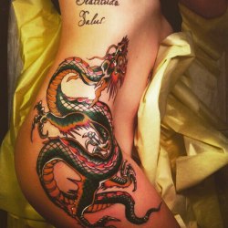 Девушки с татуировкой дракона (32шт) 27
