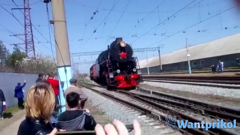 The train on Victory Day
