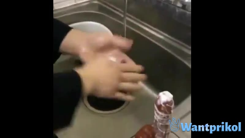 Wash your hands more often. Video joke