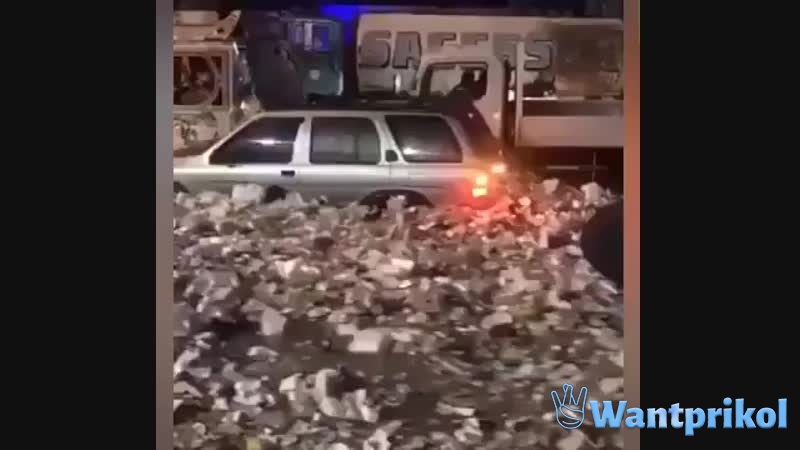 Garbage rivers on the streets of Haiti.  Video joke