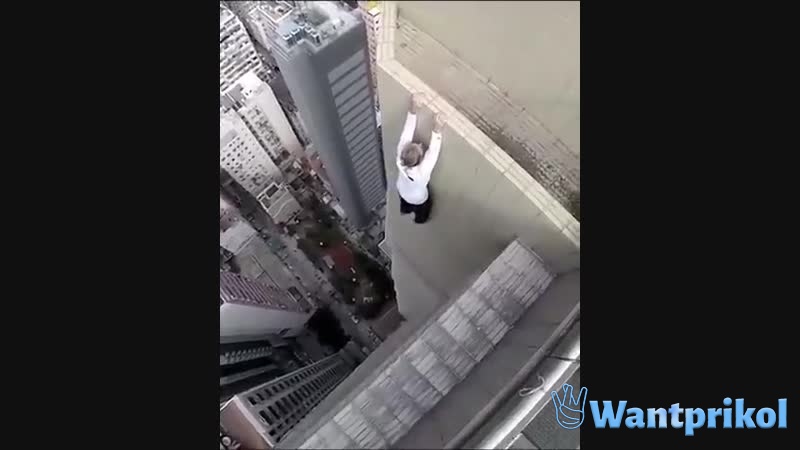 People who are not afraid of heights. Video joke