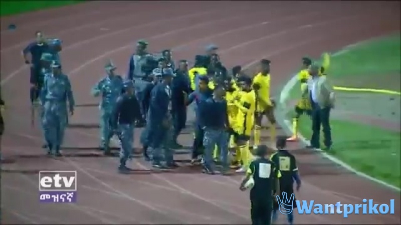 Ethiopian football players. Video joke