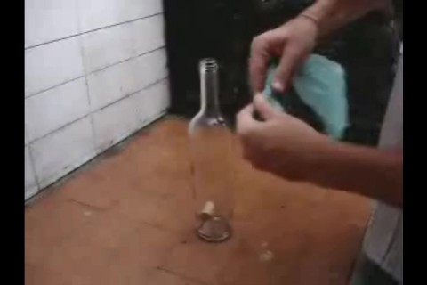 How to remove the cork from the bottle. Video joke